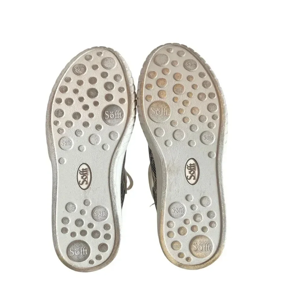 Sofft Womens Parkyn Natural Snake Leather Round Toe Sneakers - Size 7.5 M